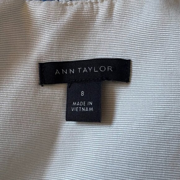 Ann Taylor Tweed Square Neck Shift Mini Dress Vintage Houndstooth Dorthy Party - Picture 12 of 14